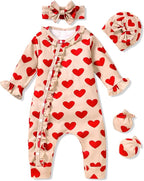 Aalizzwell Baby Girls Romper Outfit Fall Winter Clothes by Aalizzwell
