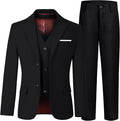 Boys' 3 Piece Suit Set with Suit Jacket, Formal Tuxedos Slim Fit Ring Bearer by Hipfun