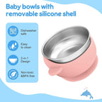 2 Pack Stainless Steel Baby Bowls - Image 5