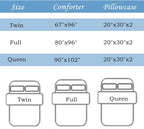 QOOMO Floral Comforter Set, Queen Size, Printed Comforter - Image 7