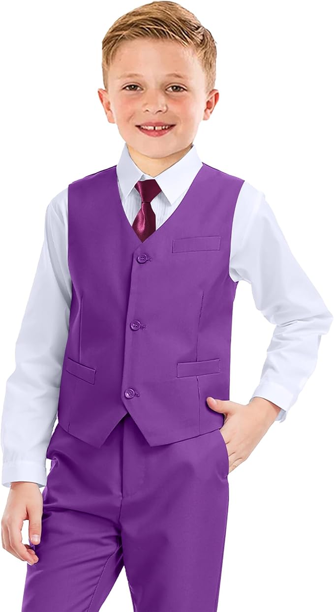 Boys’ Formal Suit 5 Piece Set, Toddler Tuxedos by KEYWANTS