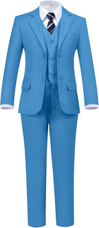Boys' 5 Piece Formal Suit Set by Hipfun