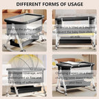 Baby Bassinet, 3 in 1 Baby Bassinets Bedside Sleeper - Image 3