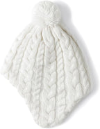 Duoyeree Kids Beanie Hat for Boys Girls Pom-pom Kint Hats Cozy Lining Winter - Image 2