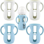 4 Pack Silicone Sleeves for Avent Natural Glass Baby Bottles, Silicone and by Unknown