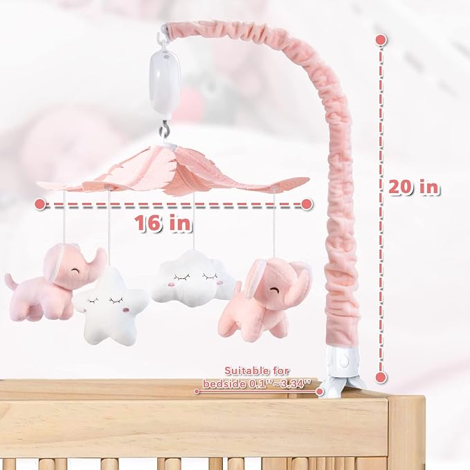 FEISIKE Crib Mobile for Girls Baby Mobiles - Image 6