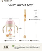 Sippy Cups for Toddlers 1-3, Spill Proof Weighted Straw Cup - Image 6