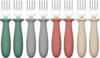 DRKIO 8 Pieces Toddler Forks Set by DRKIO