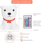 Tremdwoto Dog Night Light for Kids, Cute Colorful Night Light - Image 4