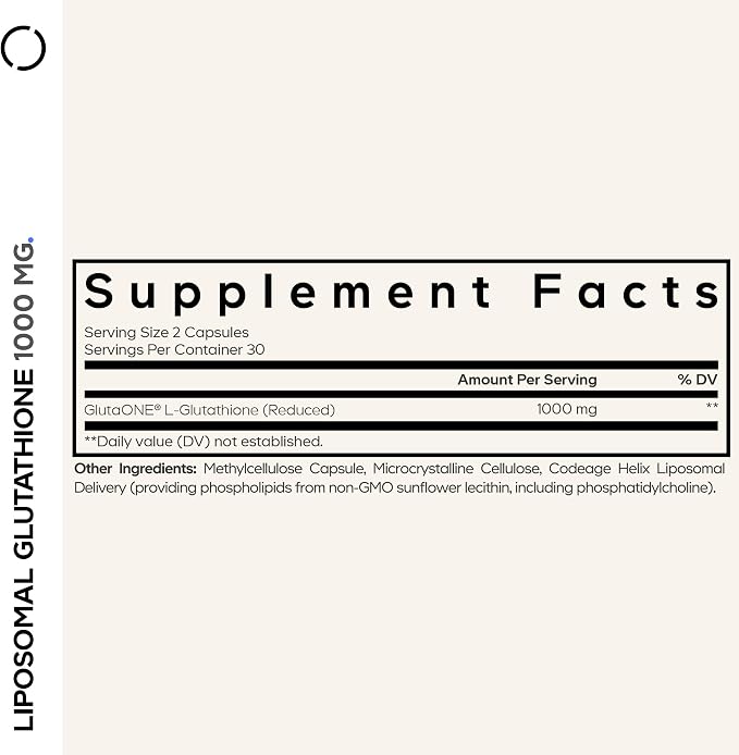 Codeage Liposomal Glutathione 1000 mg Supplement, High-Potency Reduced - Image 2