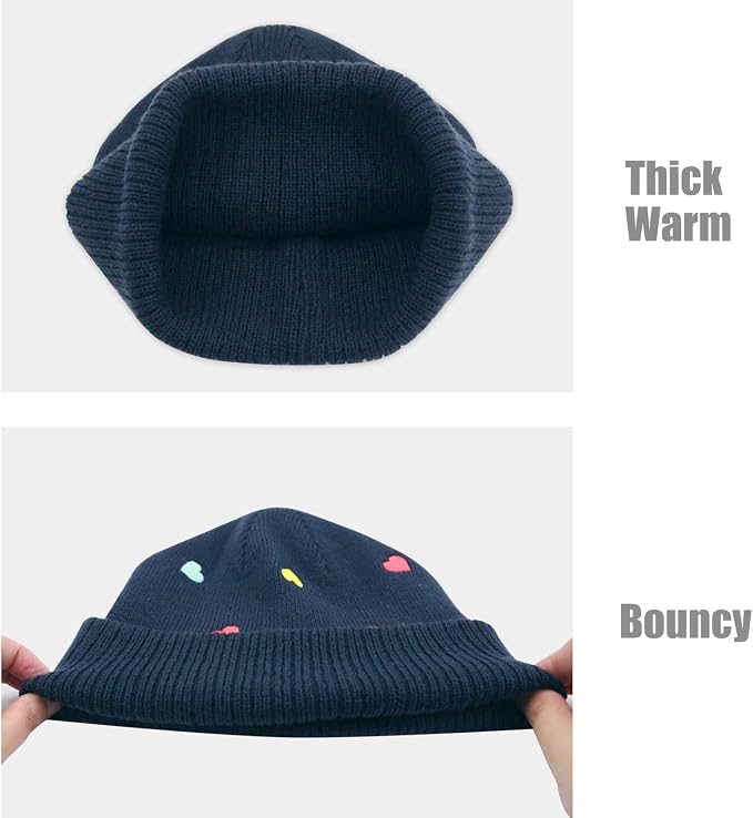 Duoyeree Baby Beanies Toddler Winter Hats Comfortable and Nice Knitted Hats - Image 5