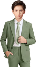 Boys Formal Suit Set 4 Pieces Kids Tuxedo Ring Bearer Outfit by Boihedy