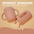 Cuddle Campus Sippy Cups 7OZ, Baby Cups, Shatterproof Silicone Straw Cup - Image 3