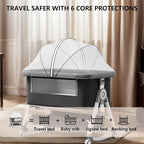 Baby Bassinet, 3 in 1 Baby Bassinets Bedside Sleeper - Image 6