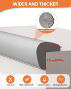 Baby Proof Edge Corner Protector, 16.4FT 0.47''Th L-Shape Furniture Corner & - Image 2