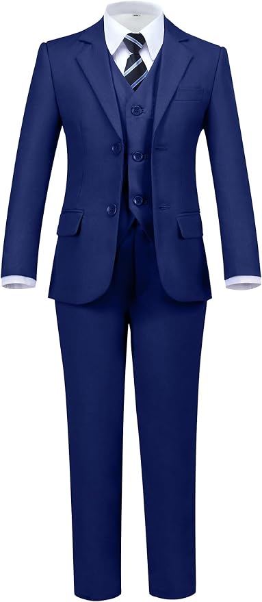 Boys' 5 Piece Formal Suit Set by Hipfun