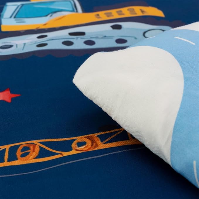 NTBED 4 Pieces Construction Truck Toddler Bedding Set - Image 6
