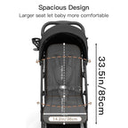 Compact Fold Baby Stroller, Lightweight Travel Toddler Stroller - Image 4