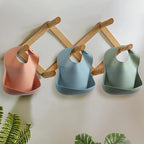 Silicone Bibs for Babies Toddler Set of 3, BPA Free, Soft Adjustable Waterproof - Image 4