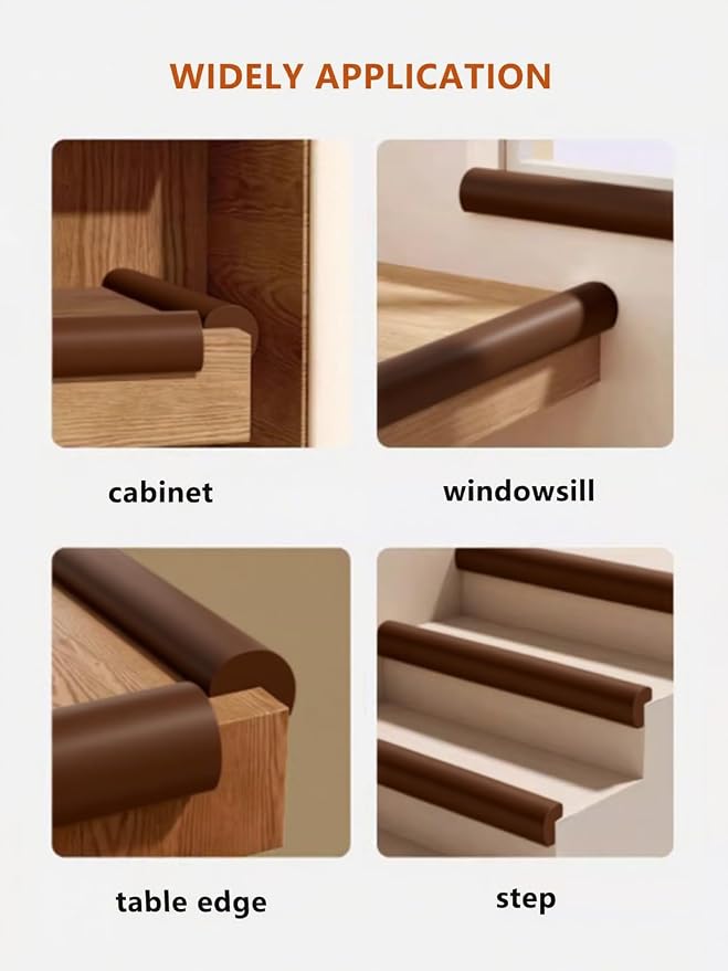 Baby Proof Edge Corner Protector, 16.4FT 0.47''Th L-Shape Furniture Corner & - Image 8