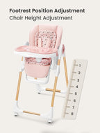 Foldable High Chair with Soft Cushion, High Chairs - Image 3