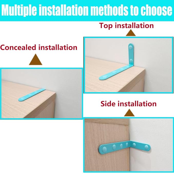 Anti Tip Furniture Anchors for Baby Pet Proofing, Furniture Wall Anchor - Image 5