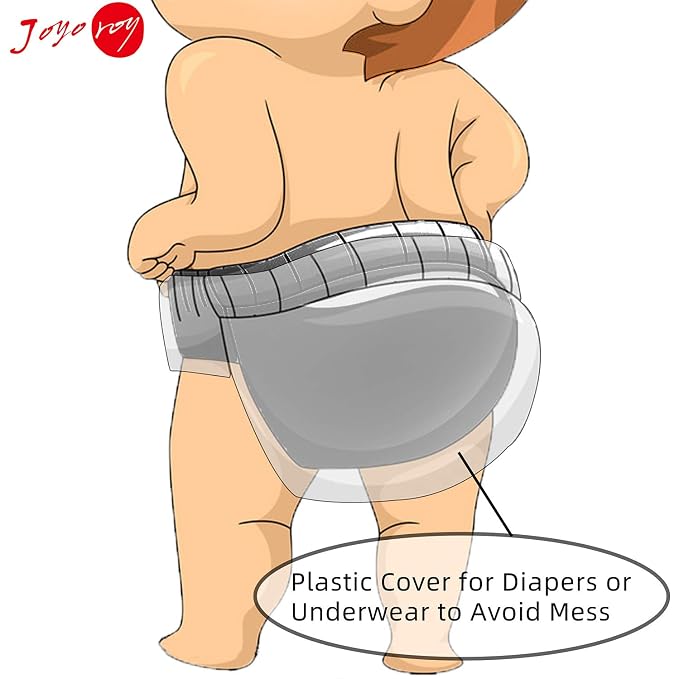 Joyo roy Plastic Diaper Covers Toddler Plastic Underwear - Image 6