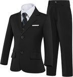 Boys’ Formal Suit 5 Piece Set, Toddler Tuxedos - Image 2
