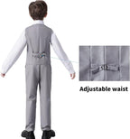 Boys' Suits Formal Slim Fit Tuxedo Boys Vest and Pants Set - Image 3