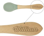 Personalized Silicone Bib and Spoon Set - Image 7