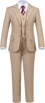 Boys' 5 Piece Formal Suit Set by Hipfun