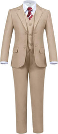 Boys' 5 Piece Formal Suit Set by Hipfun