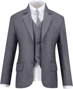 Visaccy Boys Suits Slim Fit Dress Clothes Ring Bearer Outfit - Image 3