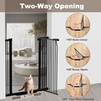 40.55" Extra Tall and Wide Baby & Dog Gate, 68.6-71.2 in, Pressure Mounted - Image 4