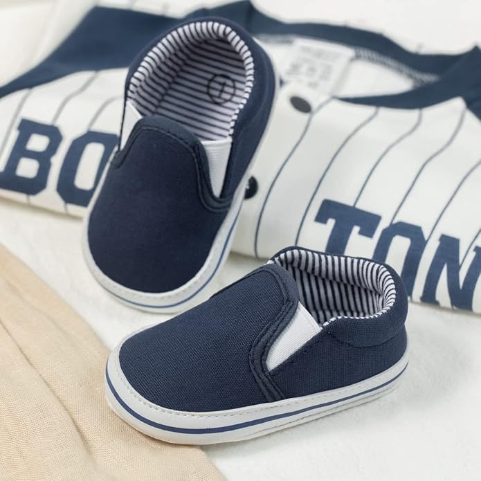 Morbido Infant Baby Boys Girls Canvas Sneaker Toddler Slip On Anti Skid Newborn - Image 5