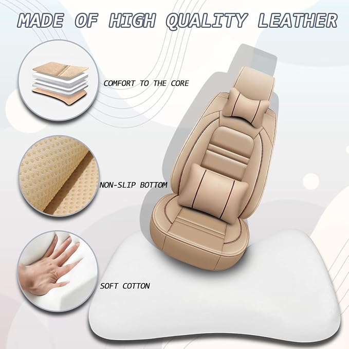 Car Seat Covers for Volvo Car xc60 2010-2025 | 5-Seats Seat Covers, Waterproof - Image 4