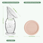 haakaa Silicone Breast Pump & Silicone Cap 5oz/150ml - Image 8