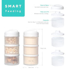 Termichy Stackable Formula Dispenser Portable Milk Powder Container, 2 Pack - Image 2