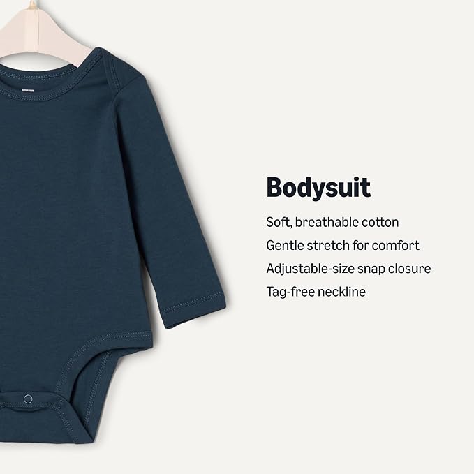 Amazon Essentials x Sofia Grainge Unisex Babies' Long Sleeve Crew Neck Bodysuit - Image 2