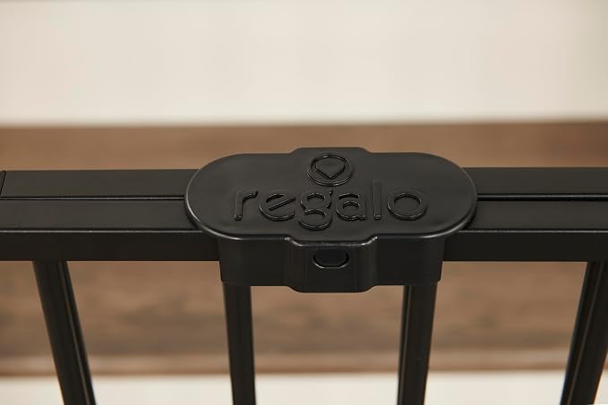 Regalo 2-in-1 Extra Wide Stairway and Hallway Walk Through Baby Safety Gate - Image 5
