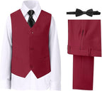 Boys' Suits Formal Slim Fit Tuxedo Boys Vest and Pants Set by DHTS