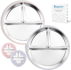 Stainless Steel Baby Plate by Bakpoco