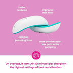 LaVie 2-in-1 Warming Lactation Massager, 2 Pack, Heat and Vibration, Pumping - Image 2