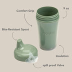 noüka Insulated and Non-Spill Sippy Cup | Leak Proof and Easy Grip | Keeps - Image 4