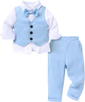 YOUNGER TREE Toddler Boy Clothes Suit Gentleman Wedding Outfits Baby Formal by YOUNGERTREE