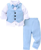 YOUNGER TREE Toddler Boy Clothes Suit Gentleman Wedding Outfits Baby Formal by YOUNGERTREE
