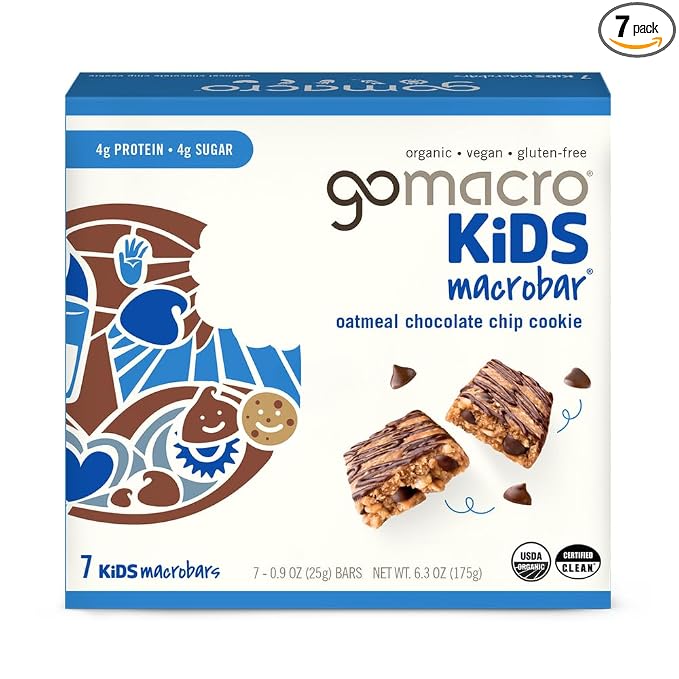 GoMacro Kids MacroBar Organic Vegan Snack Bars by GoMacro