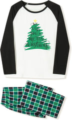 Awoscut Christmas Family Matching Pajamas Christmas Pjs Holiday Nightwear - Image 5