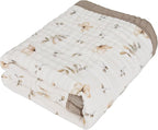 Organic Cotton Muslin Baby Blanket by Natchiketa