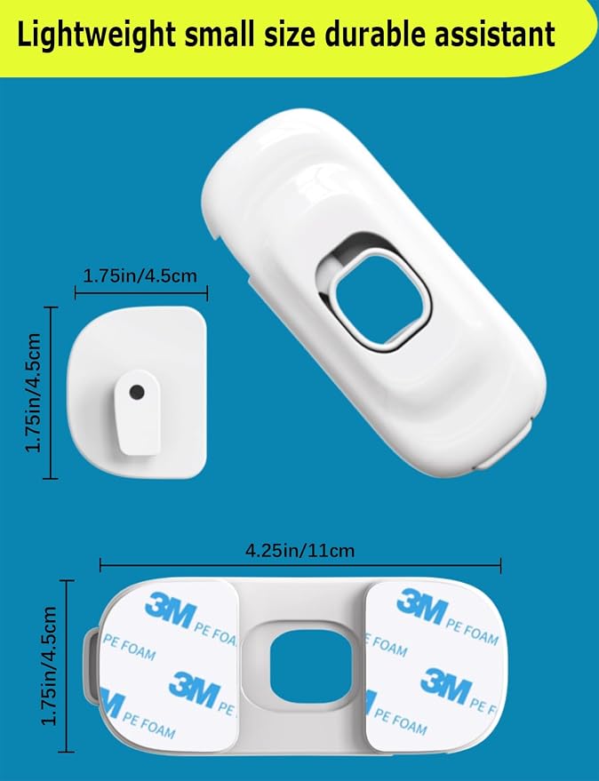 Child Proof Refrigerator Lock, 2 Pack Fridge Locks - Image 2